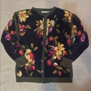 Vintage Floral Cardigan